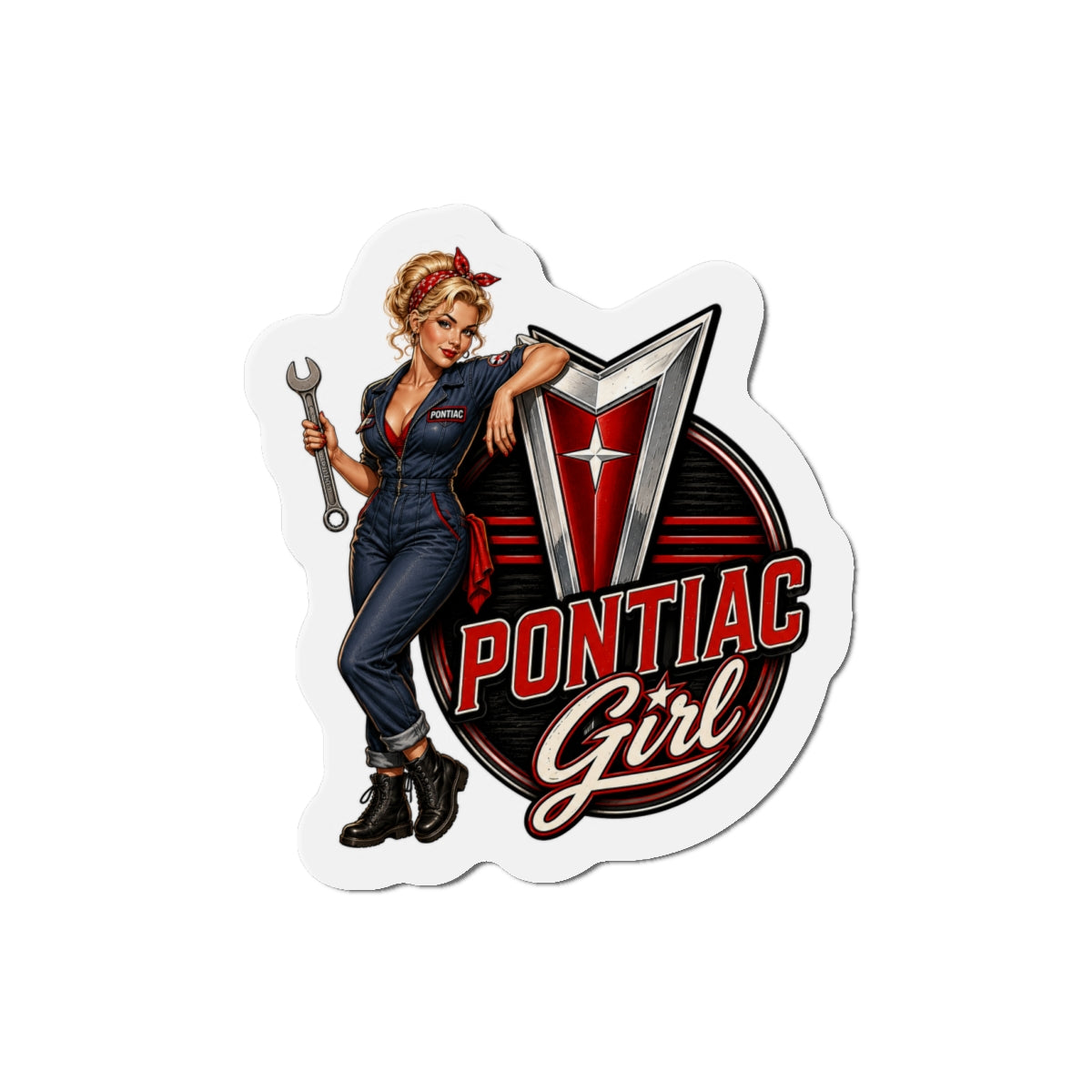 Pin-up Pontiac Girl Magnet Blonde