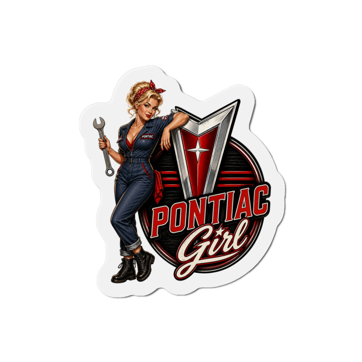 Pin-up Pontiac Girl Magnet Blonde