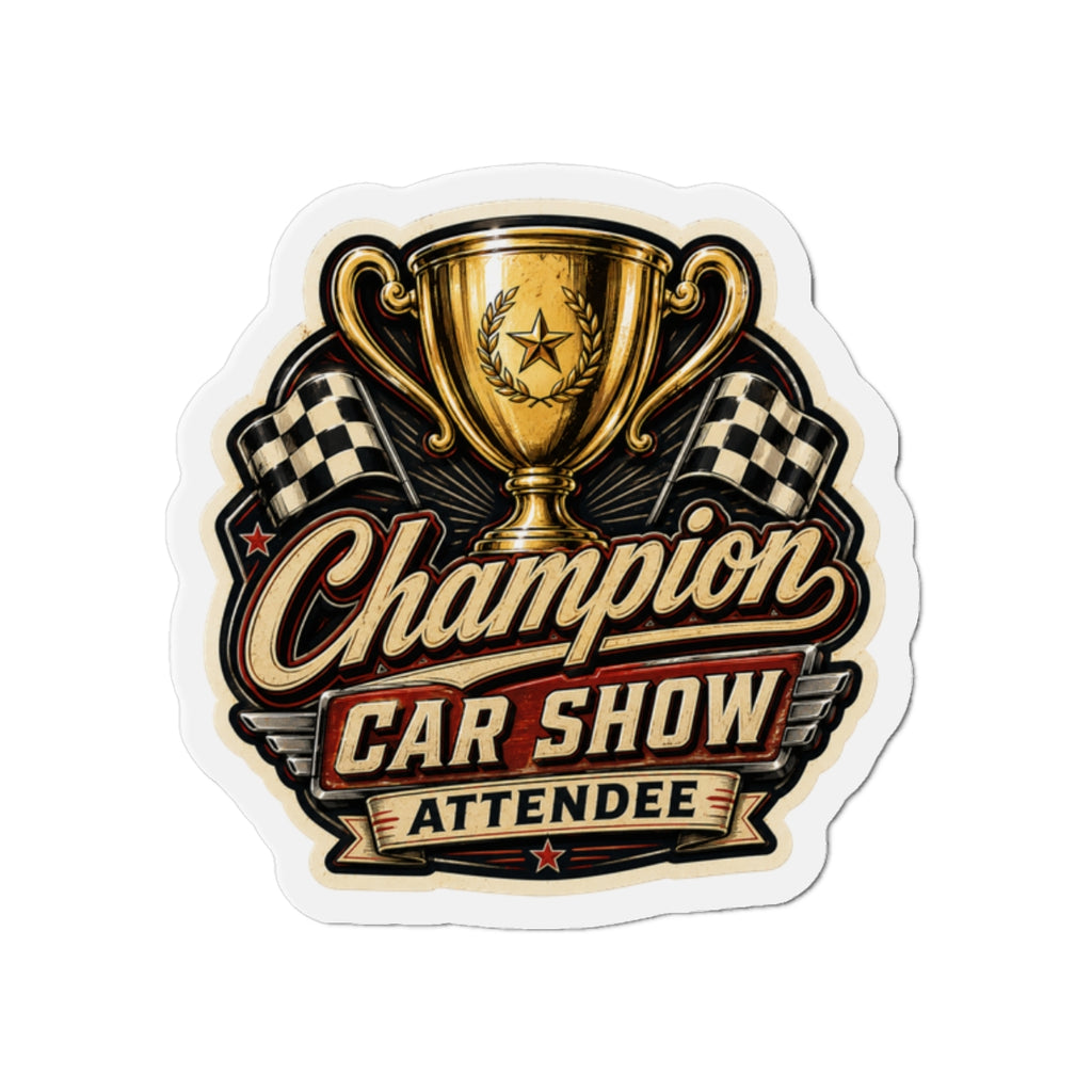 Champion Car Show Attendee Magnet