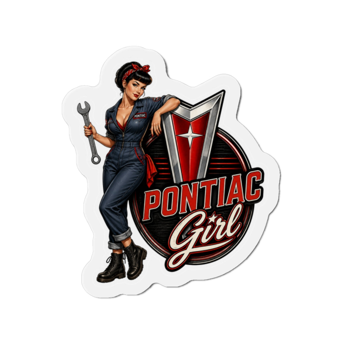 Pin-up Pontiac Girl Magnet