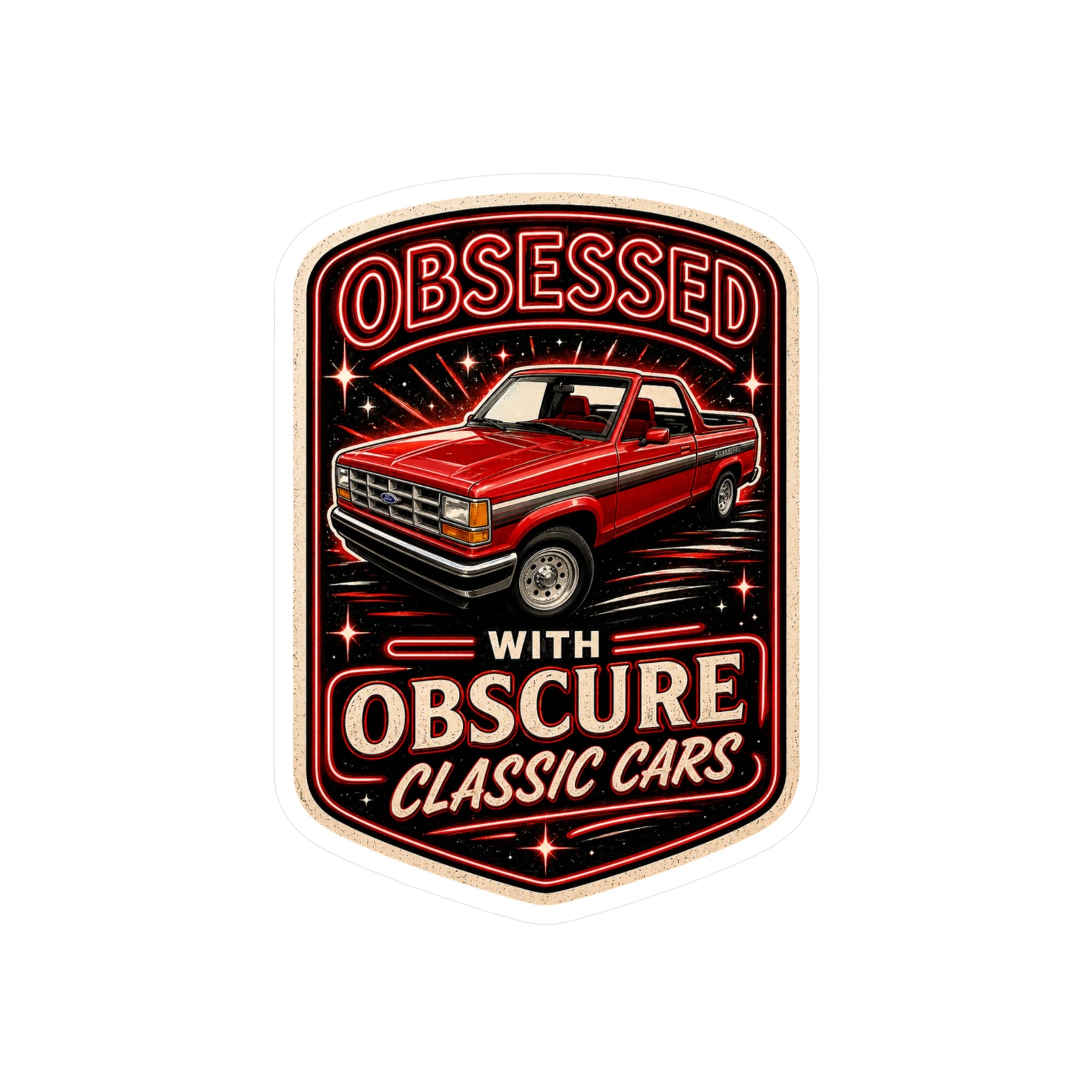 Obscure Car Obsessed Vinyl Decal