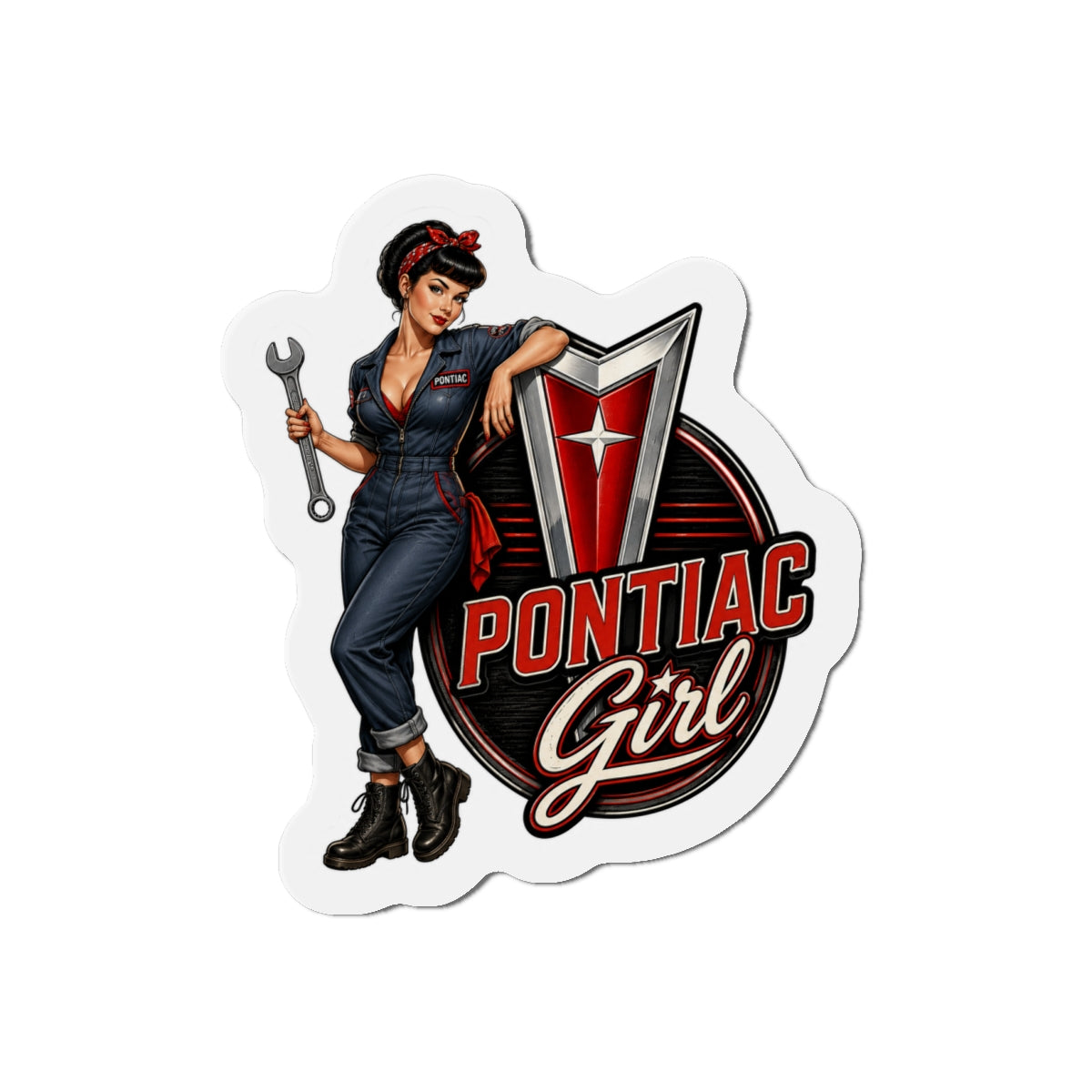 Pin-up Pontiac Girl Magnet