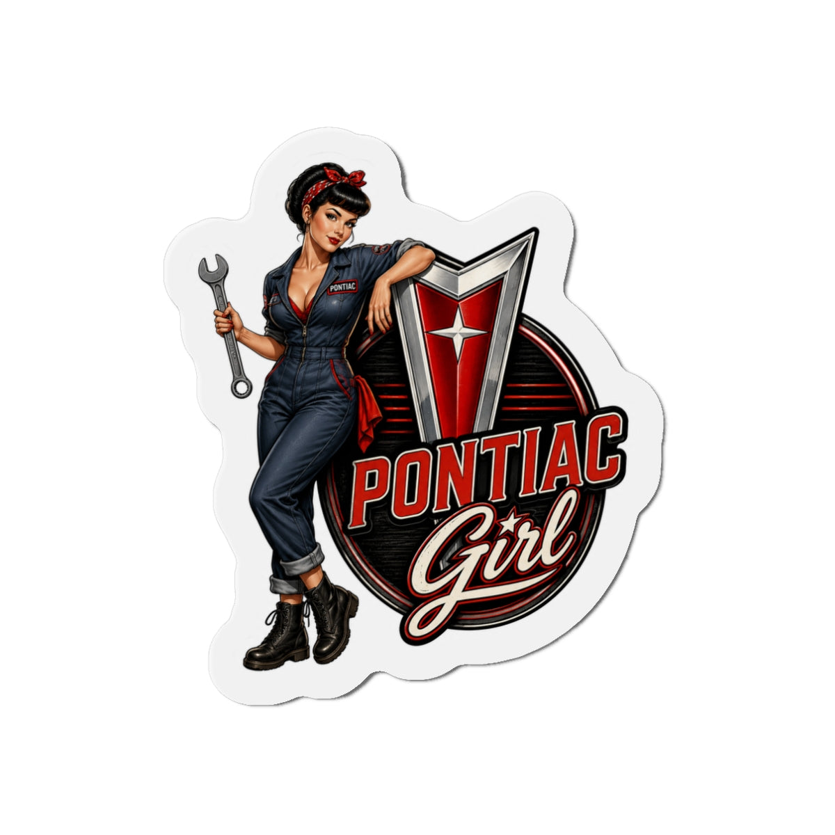 Pin-up Pontiac Girl Magnet