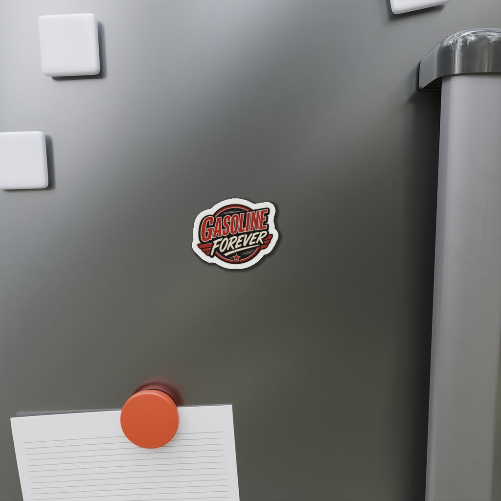 Gasoline Forever Magnet Round